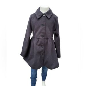 Children's Place | Girls Dressy Peacoat Jacket | Black | M 7/8